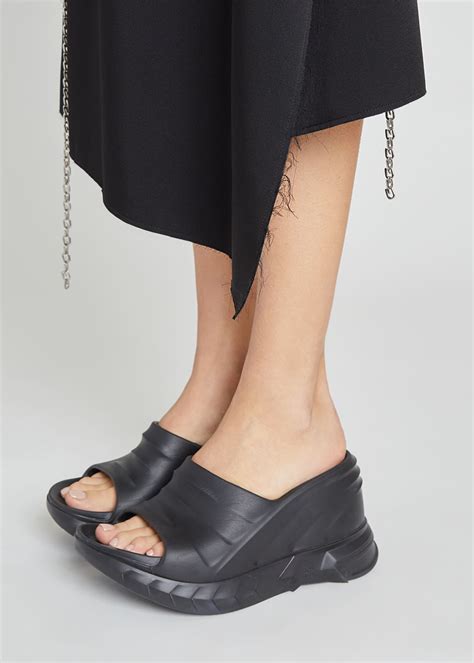 givenchy marshmallow platform|Givenchy marshmallow slide wedge sandals.